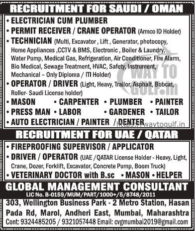 RECRUITMENT FOR GULF