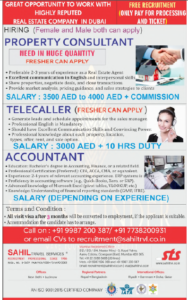 ✨ Great Job Opportunity in UAE 🇦🇪 | Real Estate Company Hiring Now!
