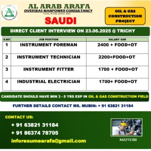 Direct Client Interview for Oil & Gas Construction Project in Saudi Arabia!