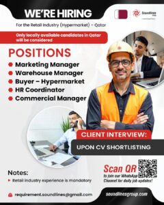 We’re Hiring in Qatar: Exciting Opportunities in the Retail (Hypermarket) Industry!