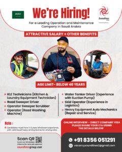 🚨 We’re Hiring for Operation & Maintenance Roles in Saudi Arabia!