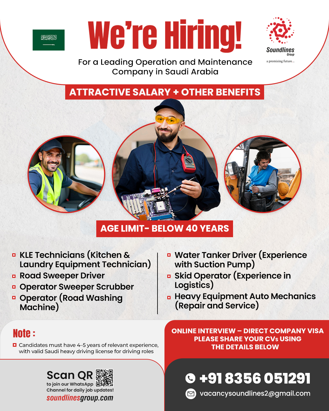 🚨 We’re Hiring for Operation & Maintenance Roles in Saudi Arabia!