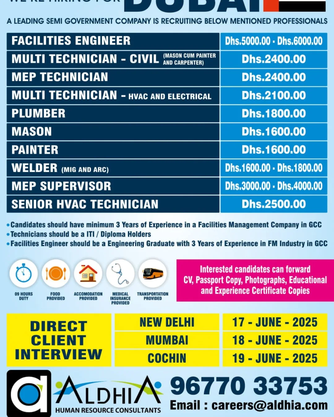 Urgent Recruitment in Dubai: Facilities Management Professionals Wanted!