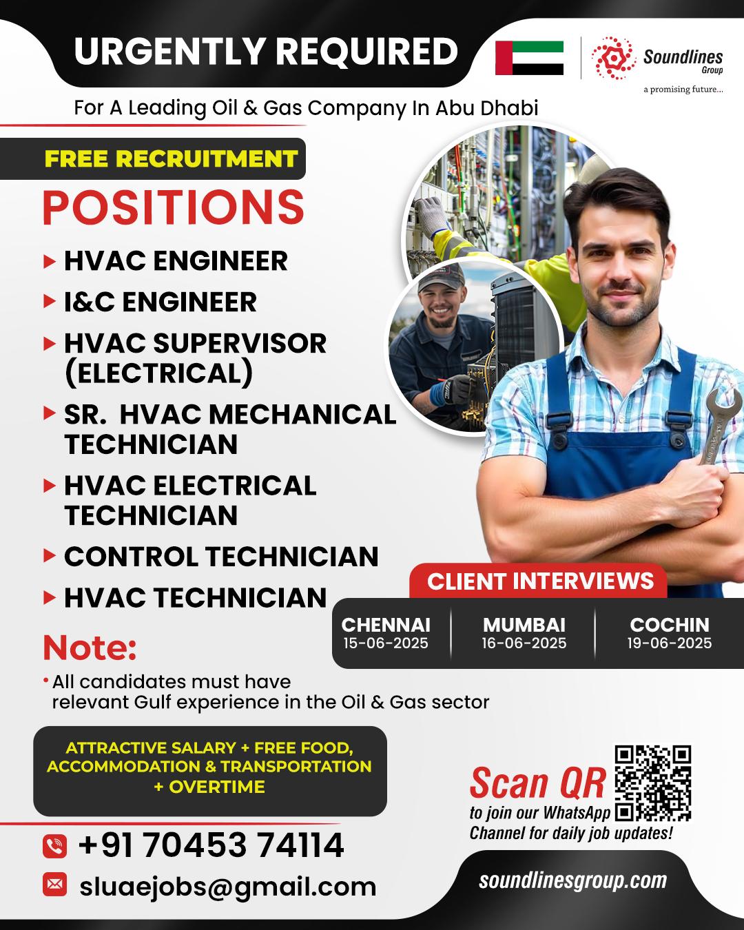 🚨 Urgently Required 📍 For a Leading Oil & Gas Company in Abu Dhabi