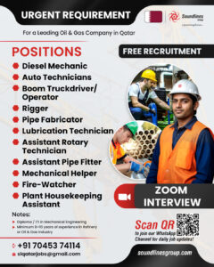 🚨 Urgent Requirement: Skilled Workforce for Oil & Gas Project in Qatar 🇶🇦