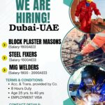 🏗️ Job Opportunities in Dubai – Immediate Hiring! 🇦🇪