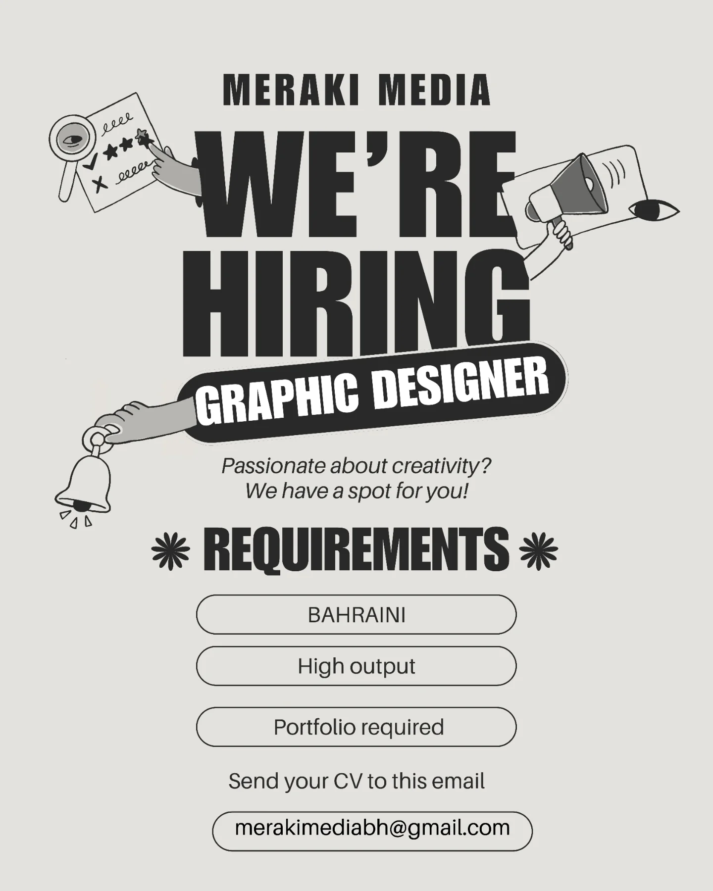 We’re Hiring: Graphic Designer at Meraki Media!