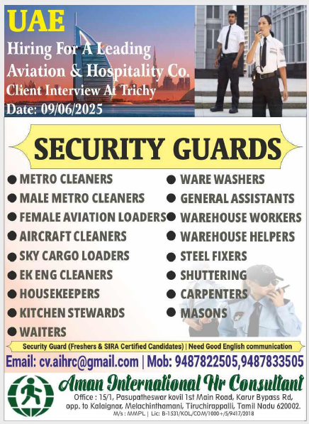 ✈️ UAE Job Opportunities in Aviation & Hospitality