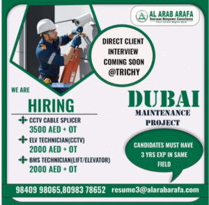🏗️ Dubai Maintenance Project – Urgent Hiring