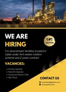 🌍 GEOTIUM Is Hiring – Join a Leading Oil & Gas Project in Qatar!