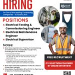 🌟 Job Opportunity in Saudi Arabia – Electrical Engineers Wanted! 🌟