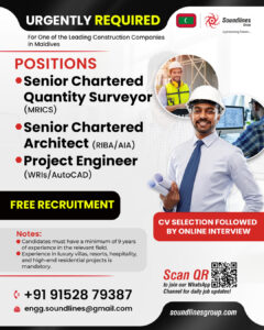  🌴 Work in Paradise: High-Level Construction Roles Available in Maldives!
