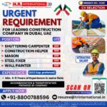 🚧 Urgent Hiring for Dubai: Construction Jobs Available – Apply Now!