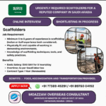 🛠️ HIRING SCAFFOLDERS – SAUDI ARABIA 🇸🇦