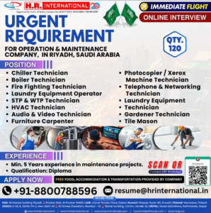🚨 𝐌𝐚𝐬𝐬𝐢𝐯𝐞 𝐇𝐢𝐫𝐢𝐧𝐠 𝐀𝐥𝐞𝐫𝐭 – 𝟏𝟐𝟎 𝐕𝐚𝐜𝐚𝐧𝐜𝐢𝐞𝐬 𝐢𝐧 𝐑𝐢𝐲𝐚𝐝𝐡, 𝐒𝐚𝐮𝐝𝐢 𝐀𝐫𝐚𝐛𝐢𝐚!