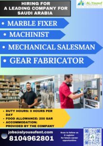 HIRING FOR A LEADING COMPANY FOR SAUDI ARABIA 🌟