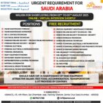 FREE RECRUITMENT: Urgent Job Openings in Saudi Arabia! 🇸🇦
