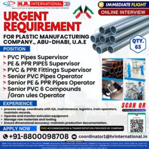 Exciting Opportunities in Plastic Manufacturing in Abu Dhabi, UAE 🌟