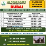 Job Vacancy Alert – Dubai (Oil & Gas Sector)