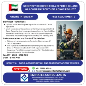 🇦🇪 Your Career on an ADNOC Project: Online Interviews for Electrical & I&C Pros! ⚡