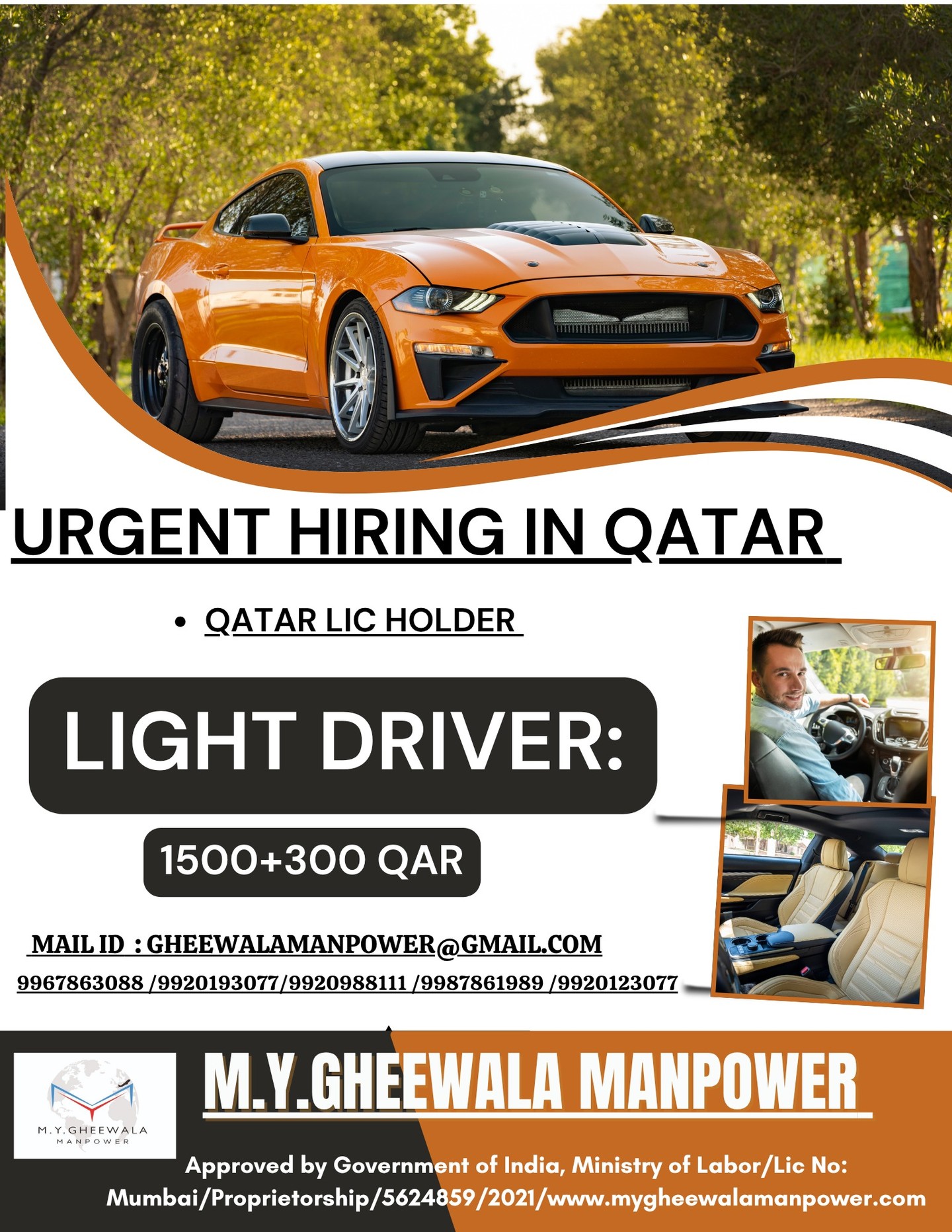 🇶🇦 Urgent Hiring in Qatar: Light Driver Needed! 🚗
