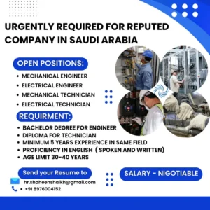 🇸🇦 Your Engineering Career Awaits in Saudi Arabia! 👷‍♂️