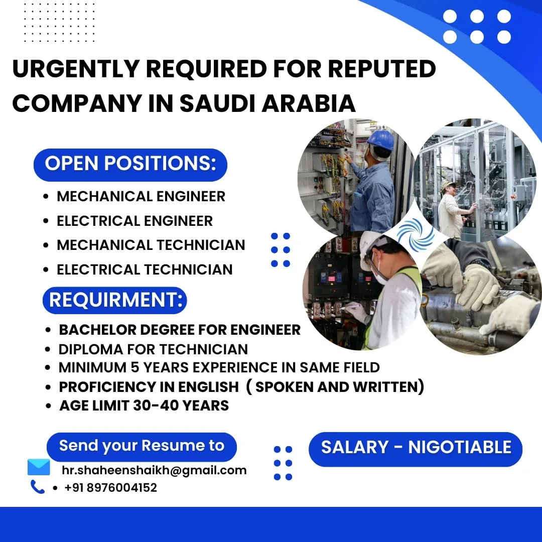🇸🇦 Your Engineering Career Awaits in Saudi Arabia! 👷‍♂️