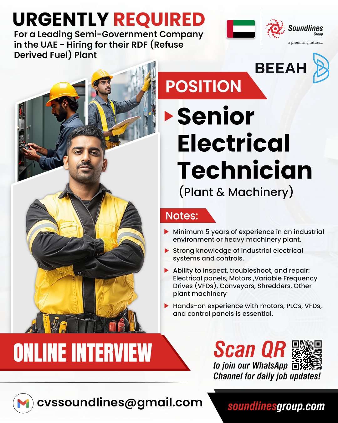 Senior Electrical Technician Job in the UAE! ⚡