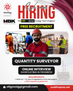 🇶🇦 FREE RECRUITMENT: Quantity Surveyor for Long-Term Project in Qatar! 📐