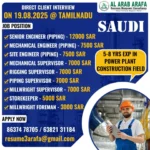 Job Openings in Saudi Arabia for Power Plant Construction