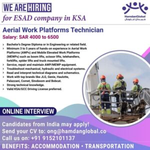 We Are Hiring: Jobs in KSA with ESAD Company 👷‍♀️