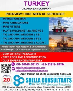 Jobs in Turkey for an Oil and Gas Company 🇹🇷