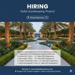 HIRING – Dubai (Landscaping Project)