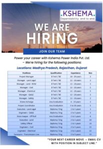 🌟 Urgent Job Openings in India & Abroad – KSHEMA Power India Pvt. Ltd. & ASIAN TECH Chennai 🌍