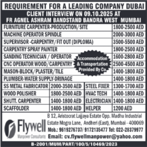 🇦🇪 Dubai Production & Fit-Out Jobs! High Salaries up to 5500 AED – Client Interview Oct 9th!