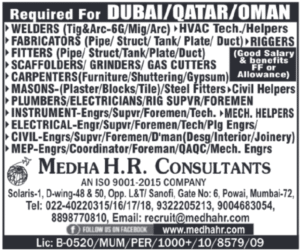 ✈️ Multiple Gulf Job Openings – Dubai, Qatar, Oman