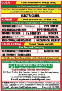 🌍 Latest Gulf Job Vacancies – November 2025