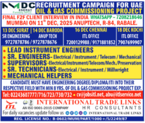 NMDC Oil & Gas Commissioning Campaign (UAE)