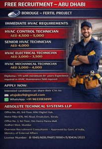 ❄️ Immediate HVAC Requirements – Borouge Fertil Project