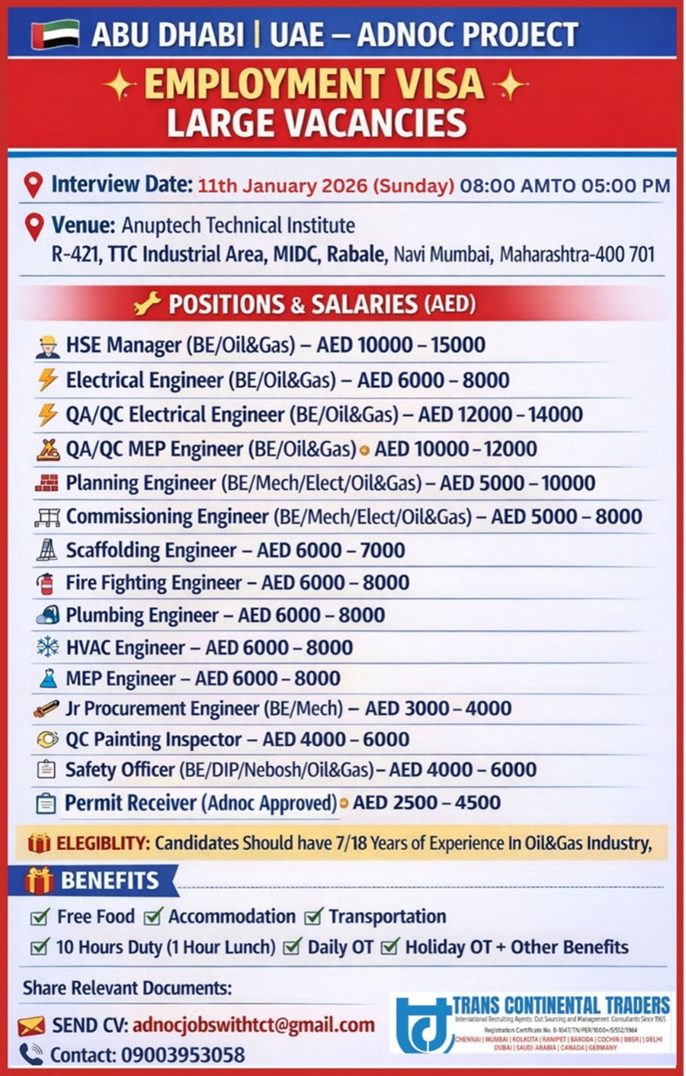 ADNOC Project – Abu Dhabi, UAE