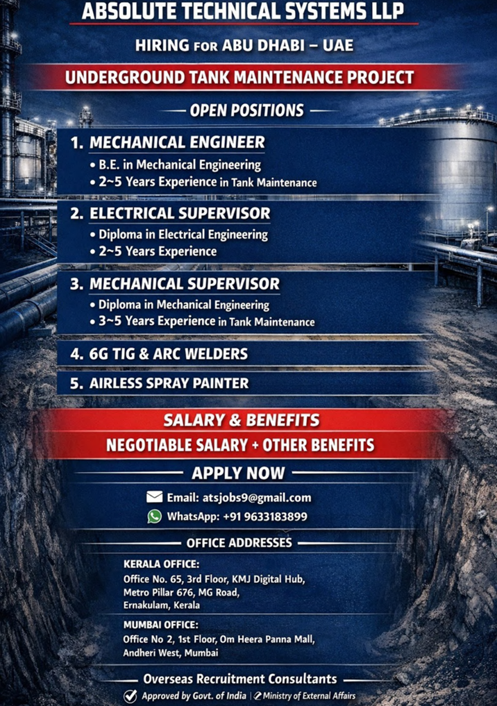 🇦🇪 Abu Dhabi UAE – Underground Tank Maintenance Project 🛢