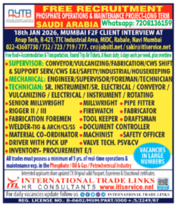 Saudi Arabia – Phosphate Operations Project