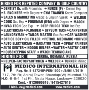 Gulf & Europe Jobs 2026 – Hiring for Serbia, Romania & Russia | Multiple Skilled Vacancies