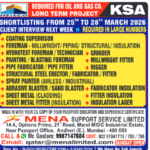 🇸🇦 Large-Scale Hiring for Oil & Gas Project in KSA