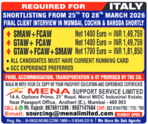 🏗️  Urgent Welder Openings in Italy 🇮🇹