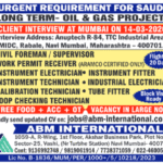 Urgent Recruitment for Saudi Arabia – Oil & Gas Project Jobs