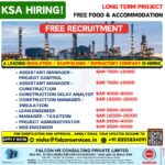 Saudi Arabia Construction Jobs 2026 | Managers, Engineers & MIS Hiring