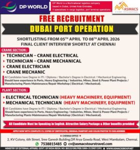 🚢 DP World Dubai Port Jobs 2026 – Free Recruitment | Apply Now