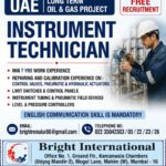 🇦🇪 UAE Instrument Technician Jobs 2026 – Oil & Gas Project | Free Recruitment