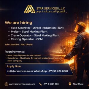 Opportunities in Steel Manufacturing – Abu Dhabi 🇦🇪